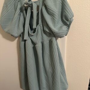 Perfect Light Teal Knit Dress